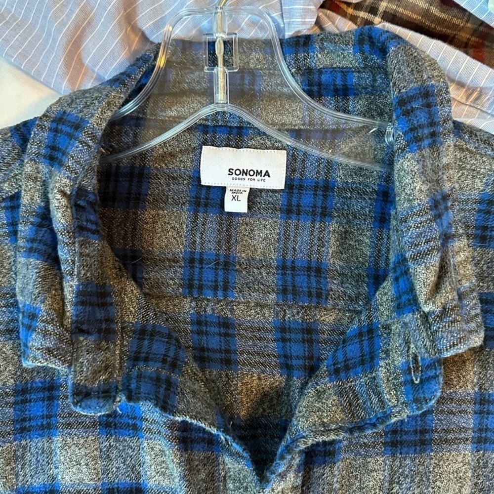 Sonoma Goods For Life® Super Soft Flannel Button Down Shirt - Picture 3 of 9